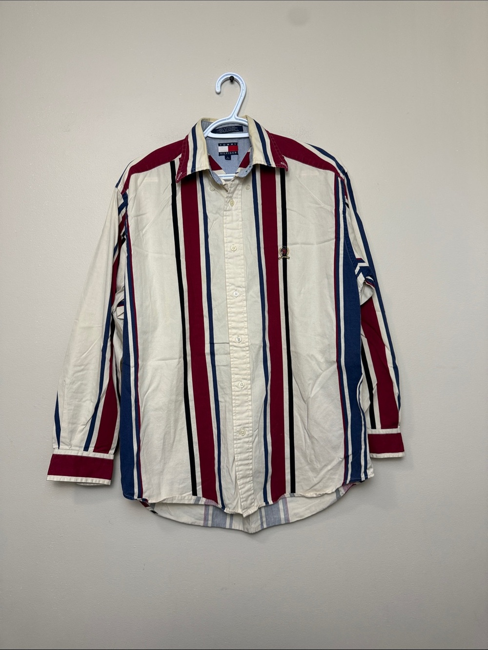 Vintage Tommy Hilfiger Men's Vertical Stripes size S